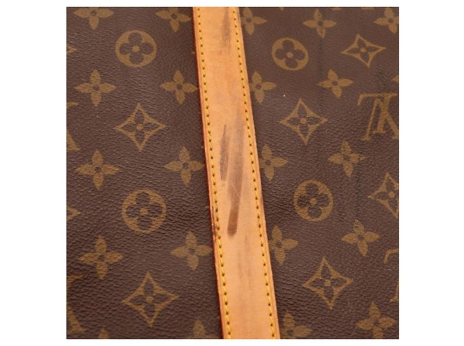 Mala de viagem Louis Vuitton Keepall 55 Monogram Canvas Marrom Monograma - vista 18