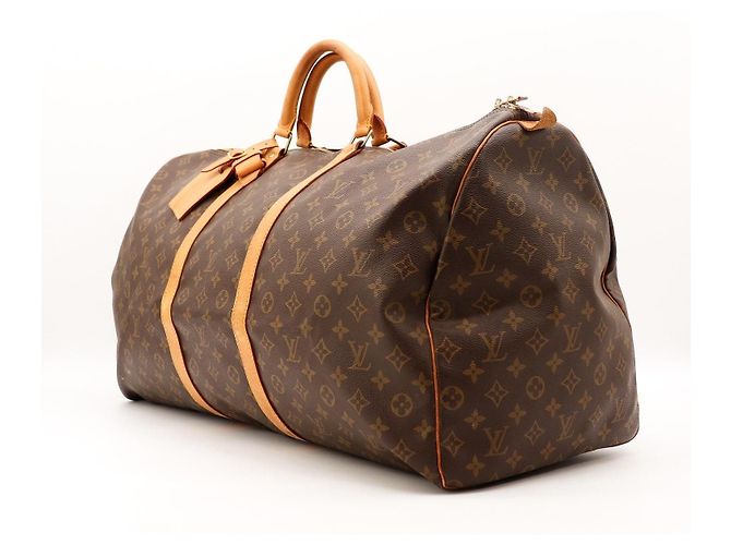 Mala de viagem Louis Vuitton Keepall 55 Monogram Canvas Marrom Monograma - vista 2