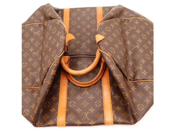Mala de viagem Louis Vuitton Keepall 55 Monogram Canvas Marrom Monograma - vista 6