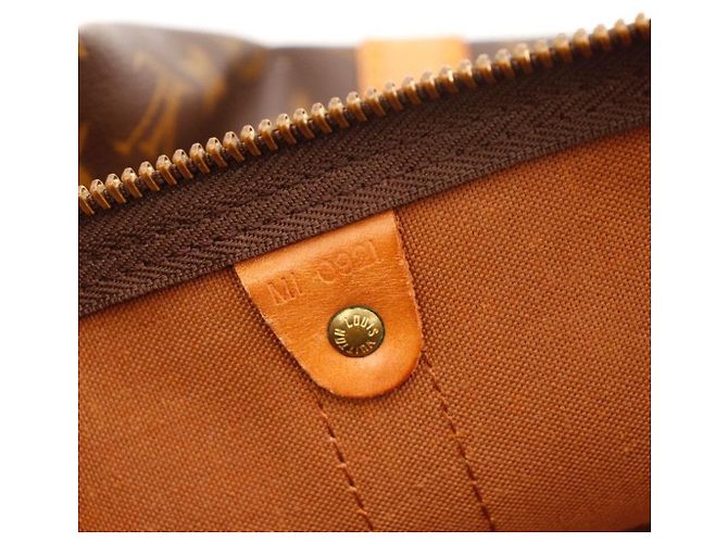 Mala de viagem Louis Vuitton Keepall 55 Monogram Canvas Marrom Monograma - vista 7