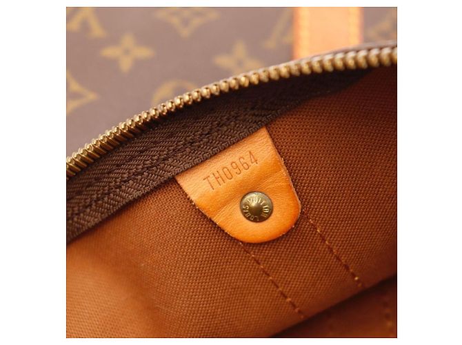 Mala de viagem Louis Vuitton Keepall 55 Monogram Canvas Marrom Monograma - vista 7