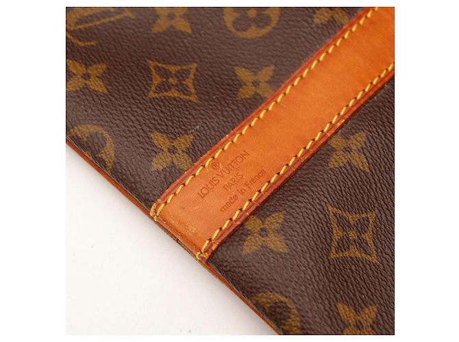Mala de viagem Louis Vuitton Keepall 55 Monogram Canvas Marrom Monograma - vista 9