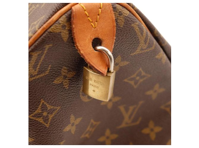 Louis Vuitton Speedy 35 Monogram Canvas Marrone - vista 10