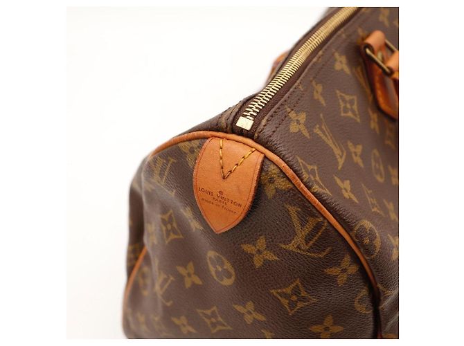 Louis Vuitton Speedy 35 Monogram Canvas Marrone - vista 11