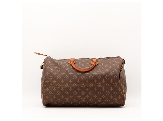 Louis Vuitton Speedy 35 Monogram Canvas Marrone - vista 4
