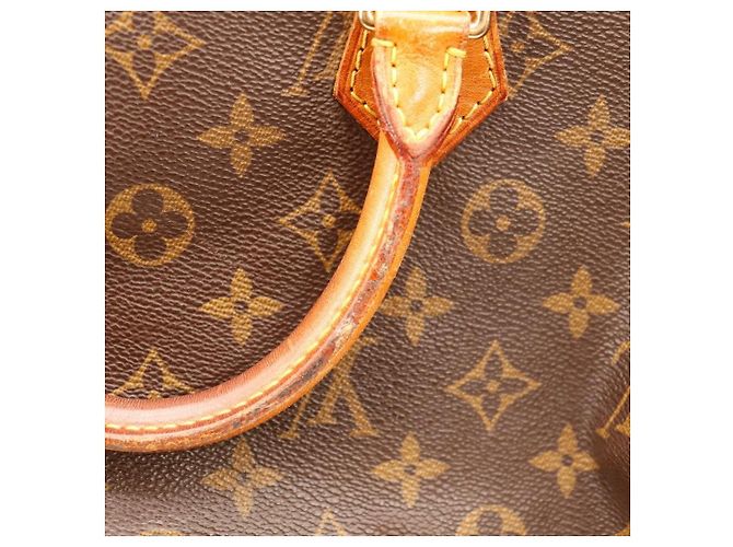 Borsa Louis Vuitton Speedy 30 Monogram Canvas Marrone Monogramma - vista 13
