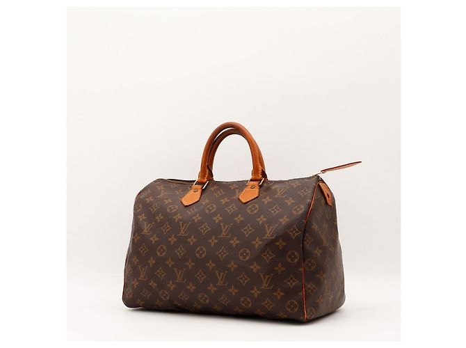 Borsa Louis Vuitton Speedy 30 Monogram Canvas Marrone Monogramma - vista 2