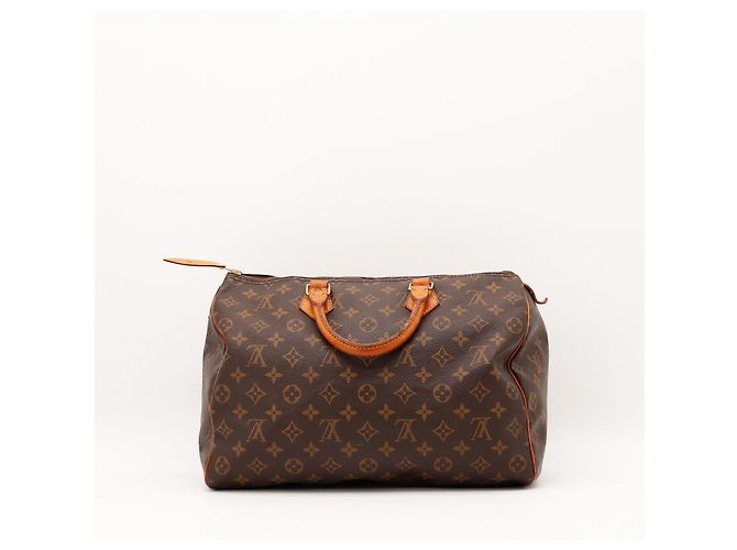 Borsa Louis Vuitton Speedy 30 Monogram Canvas Marrone Monogramma - vista 4