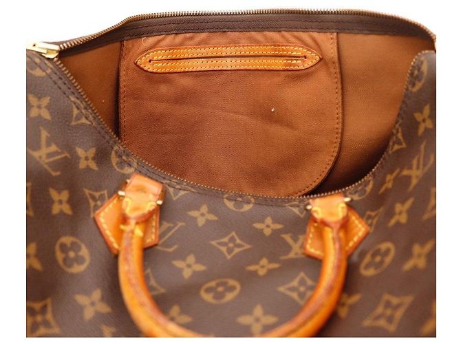 Borsa Louis Vuitton Speedy 30 Monogram Canvas Marrone Monogramma - vista 7