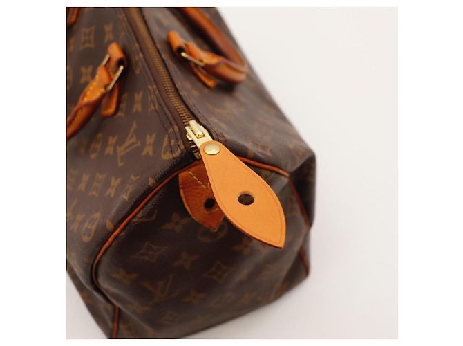 Borsa Louis Vuitton Speedy 30 Monogram Canvas Marrone Monogramma - vista 9