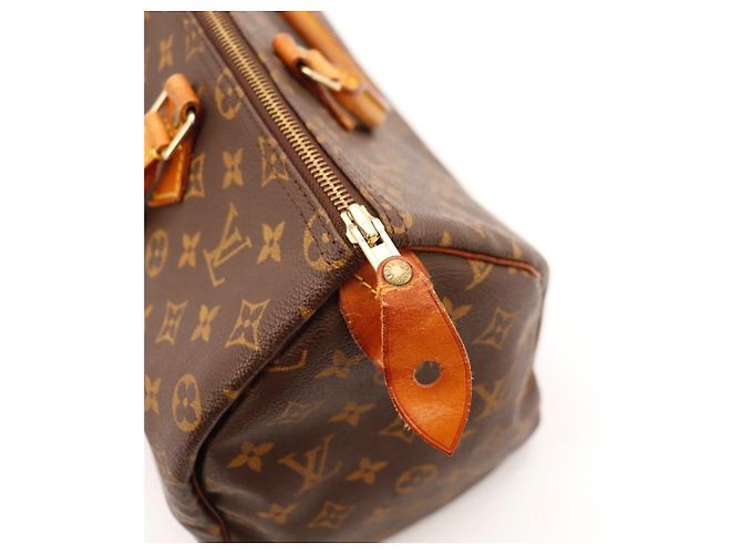 Borsa a mano Louis Vuitton Speedy 30 Monogram Canvas Marrone Monogramma - vista 10