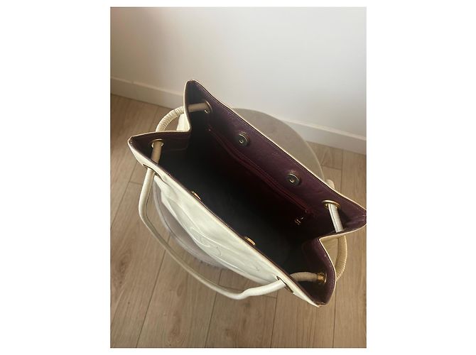 Chanel Shopper aus beigem Leder - Ansicht 4