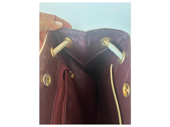 Chanel Shopper aus beigem Leder - Ansicht 9