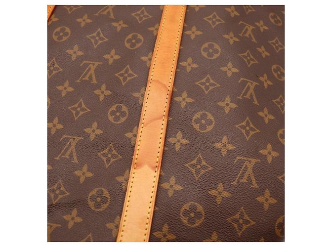 Mala de Viagem Louis Vuitton Keepall 55 Monogram Canvas Marrom Monograma - vista 11