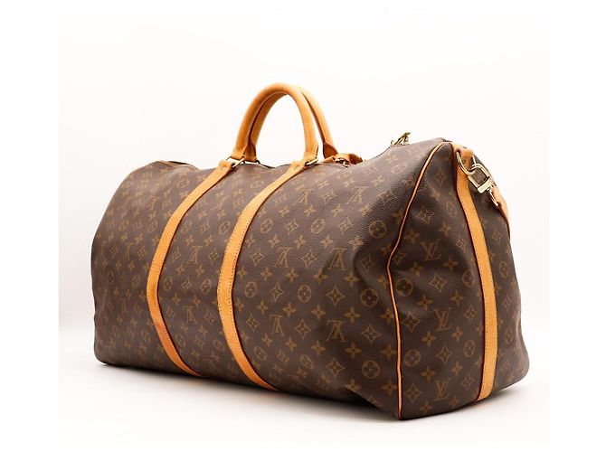 Mala de Viagem Louis Vuitton Keepall 55 Monogram Canvas Marrom Monograma - vista 4