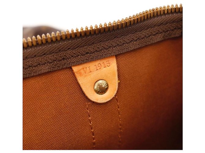 Mala de Viagem Louis Vuitton Keepall 55 Monogram Canvas Marrom Monograma - vista 8