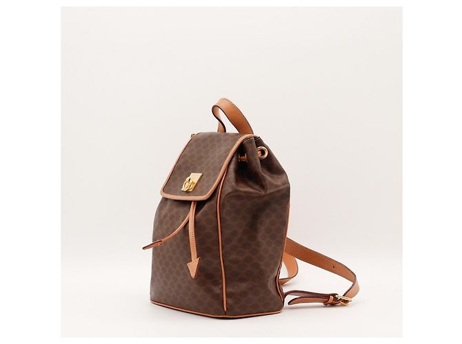Céline Sac à dos Celine Triomphe Canvas Marron - vue 2