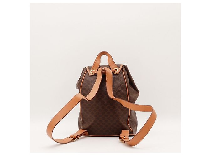 Céline Sac à dos Celine Triomphe Canvas Marron - vue 3