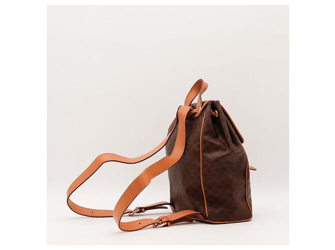 Céline Sac à dos Celine Triomphe Canvas Marron - vue 4