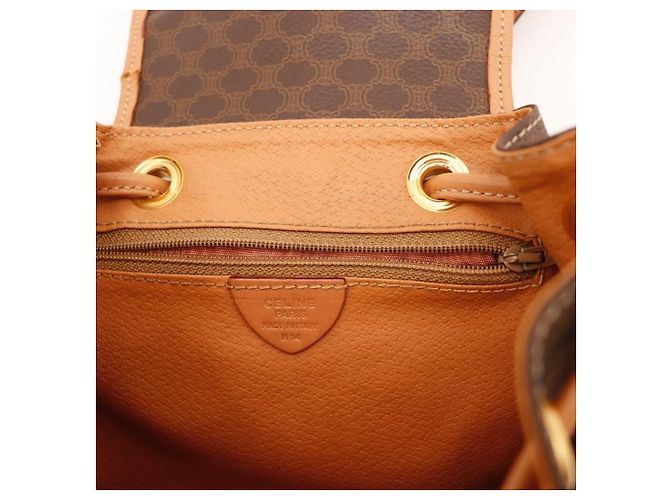Céline Sac à dos Celine Triomphe Canvas Marron - vue 8