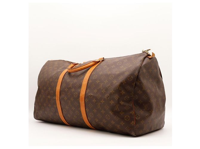 Mala de viagem Louis Vuitton Keepall 55 Monogram Canvas Marrom Monograma - vista 4