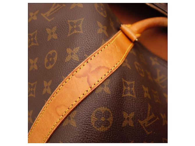 Mala de viagem Louis Vuitton Keepall 55 Monogram Canvas Marrom Monograma - vista 6
