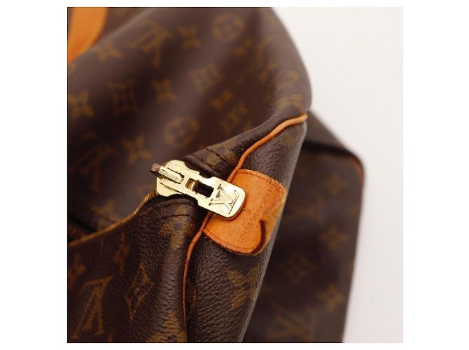 Mala de viagem Louis Vuitton Keepall 55 Monogram Canvas Marrom Monograma - vista 9
