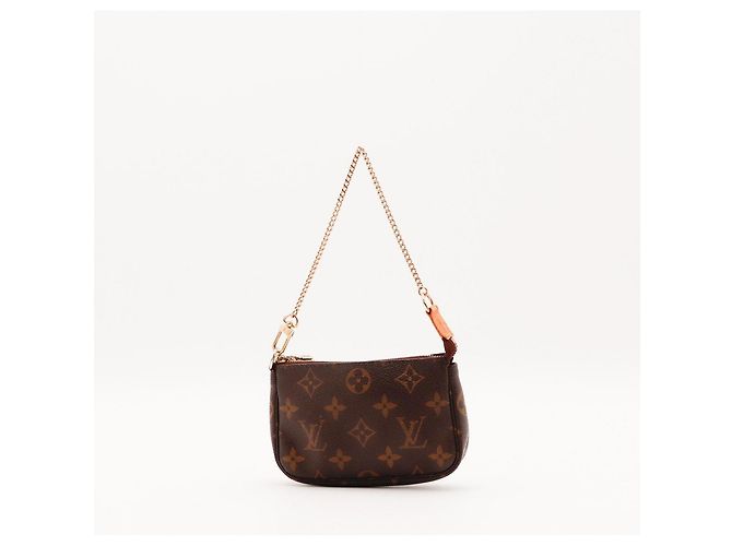 Bolsa Pochette Accessoires em canvas Monogram Louis Vuitton Marrom Monograma - vista 3