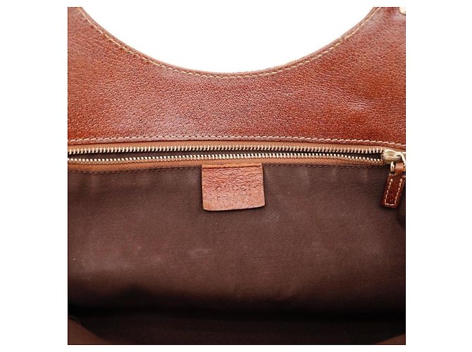 Bamboo Sac à main Gucci Monogram avec anse en bambou Marron Monogramme - vue 8