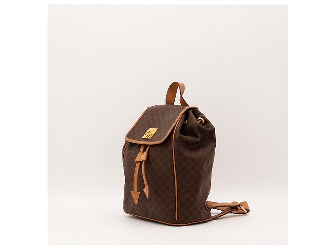 Céline Mochila Celine Triomphe Canvas Marrom - vista 2