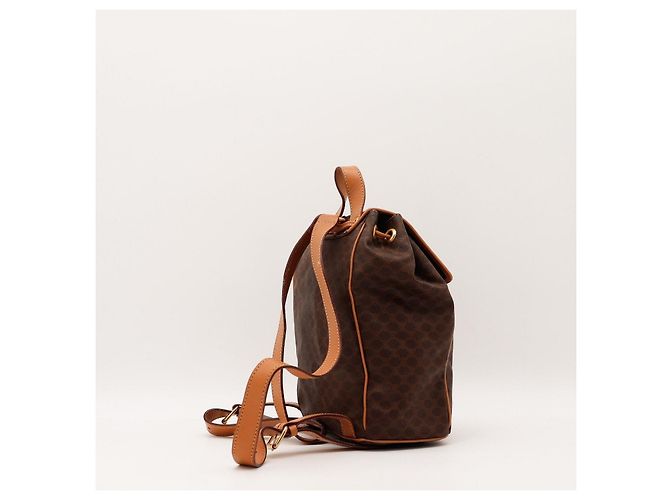 Céline Mochila Celine Triomphe Canvas Marrom - vista 4