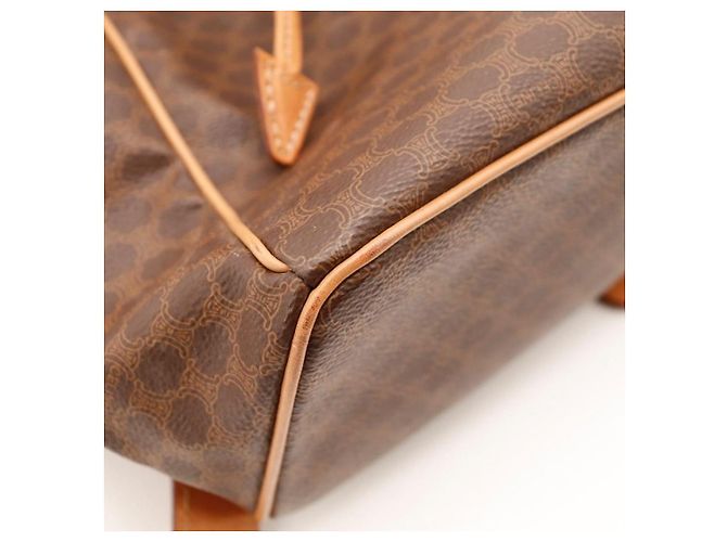 Céline Mochila Celine Triomphe Canvas Marrom - vista 9