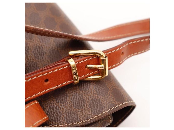 Céline Mini mochila Celine Triomphe Canvas Marrom - vista 11