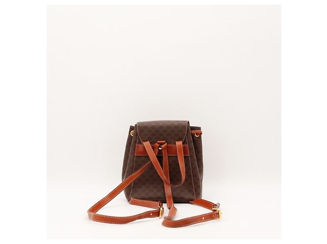 Céline Mini mochila Celine Triomphe Canvas Marrom - vista 3