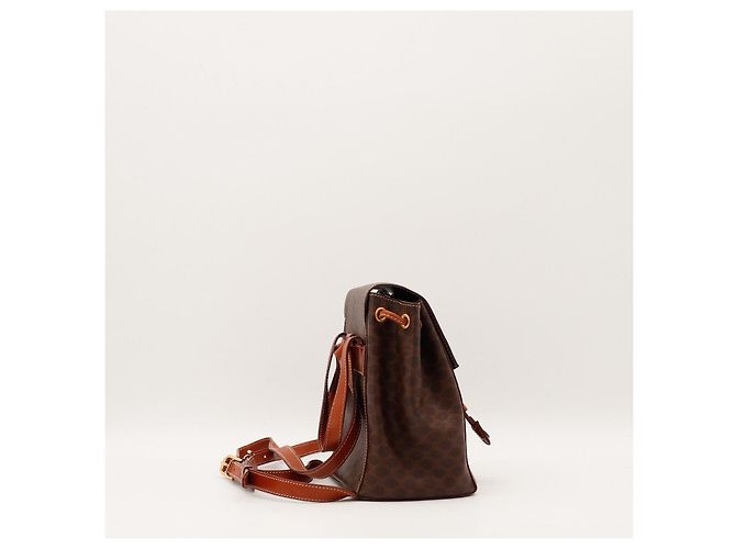 Céline Mini mochila Celine Triomphe Canvas Marrom - vista 4