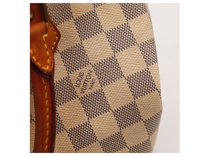 Borsa a mano Louis Vuitton Speedy 30 Damier Azur Canvas Blu Beige - vista 13