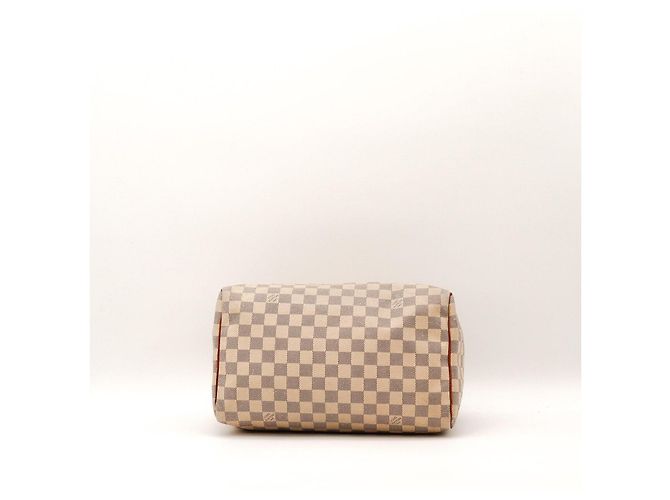 Borsa a mano Louis Vuitton Speedy 30 Damier Azur Canvas Blu Beige - vista 6