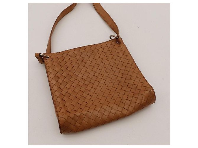 Borsa a tracolla Bottega Veneta in pelle Intrecciato Marrone - vista 6