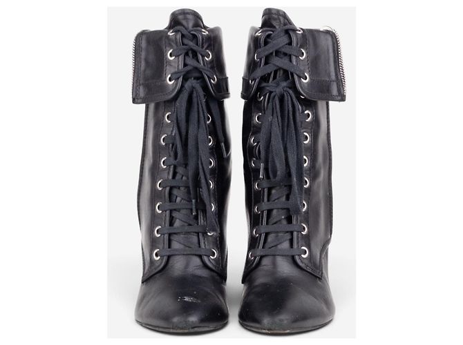 Botines de tacón con cremallera Balmain by Decarnin x Giuseppe Zanotti 2010s Negro - vista 5