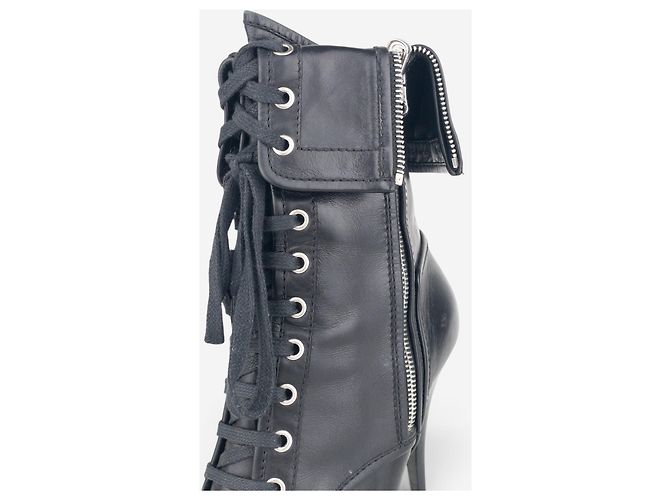 Botines de tacón con cremallera Balmain by Decarnin x Giuseppe Zanotti 2010s Negro - vista 7