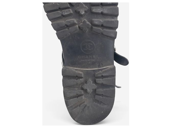 Botas Moto Biker Acolchoadas Chanel by Karl Lagerfeld 2010s Preto - vista 8