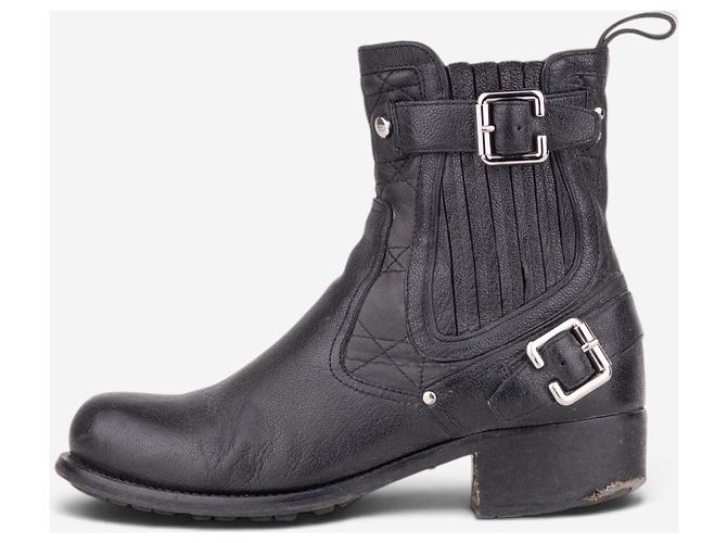 Autre Marque Botines Biker Moto Dior by Galliano años 2000 Negro - vista 3