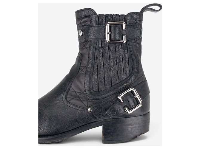 Autre Marque Botines Biker Moto Dior by Galliano años 2000 Negro - vista 8