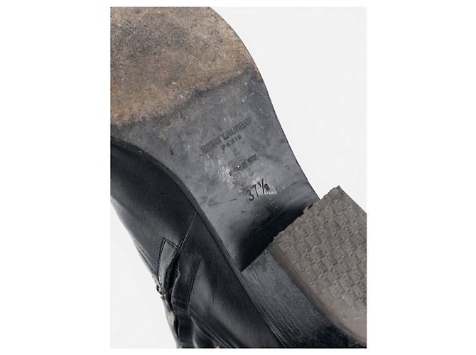 Autre Marque Saint Laurent by Anthony Vaccarello SS17 Python Western Cowboy Ankle Boots Black - view 9