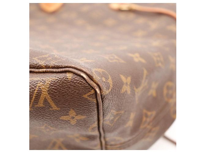 Bolso Tote Louis Vuitton Monogram Neverfull MM Castaño Monograma - vista 12