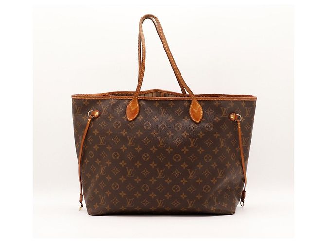 Bolso Tote Louis Vuitton Monogram Neverfull MM Castaño Monograma - vista 3