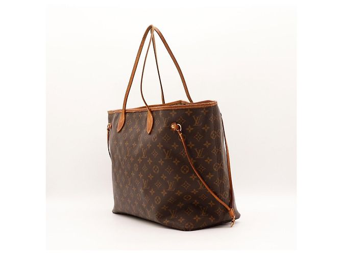 Bolso Tote Louis Vuitton Monogram Neverfull MM Castaño Monograma - vista 4