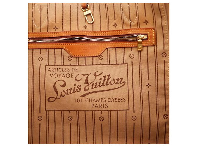 Bolso Tote Louis Vuitton Monogram Neverfull MM Castaño Monograma - vista 7