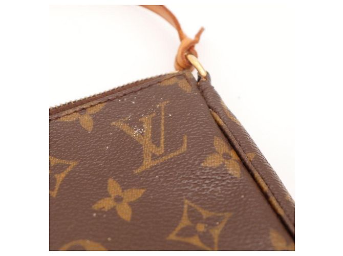 Bolsa Louis Vuitton Monogram Pochette Accessoires Marrom Monograma - vista 6