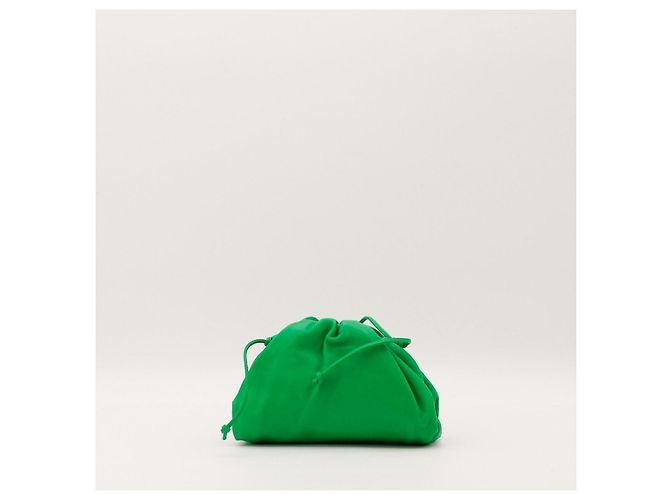 Bottega Veneta La borsa The Pouch Small in pelle verde - vista 3